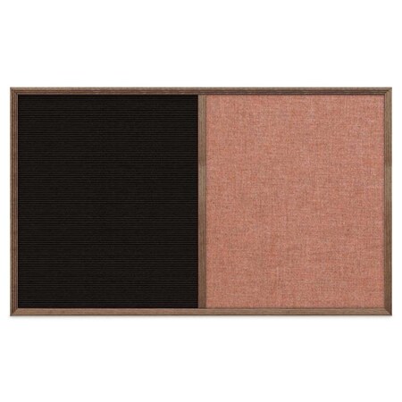 United Visual Products Slim Style Indoor Enclosed Corkboard, 12 UV500SCH-BLACK-FORBO